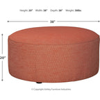 Pouf d'appoint surdimensionné Almanza - Henné