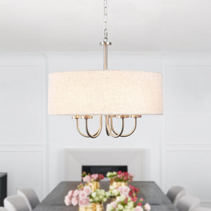 Suspension moderne à 5 lumières, à fixer au plafond, pour salle à manger, chambres à coucher et salon - N/A