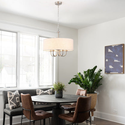 Suspension moderne à 5 lumières, à fixer au plafond, pour salle à manger, chambres à coucher et salon - N/A