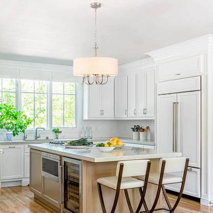 Suspension moderne à 5 lumières, à fixer au plafond, pour salle à manger, chambres à coucher et salon - N/A