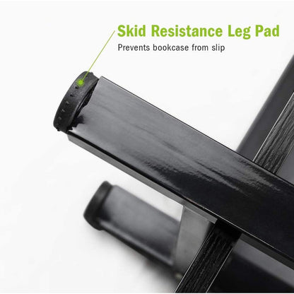 Étagère à livres 5 niveaux, bibliothèque de style industriel vintage