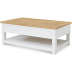 Table basse Ashbryn - Blanc/Naturel
