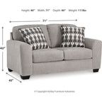 Causeuse Avenal Park - Flanelle