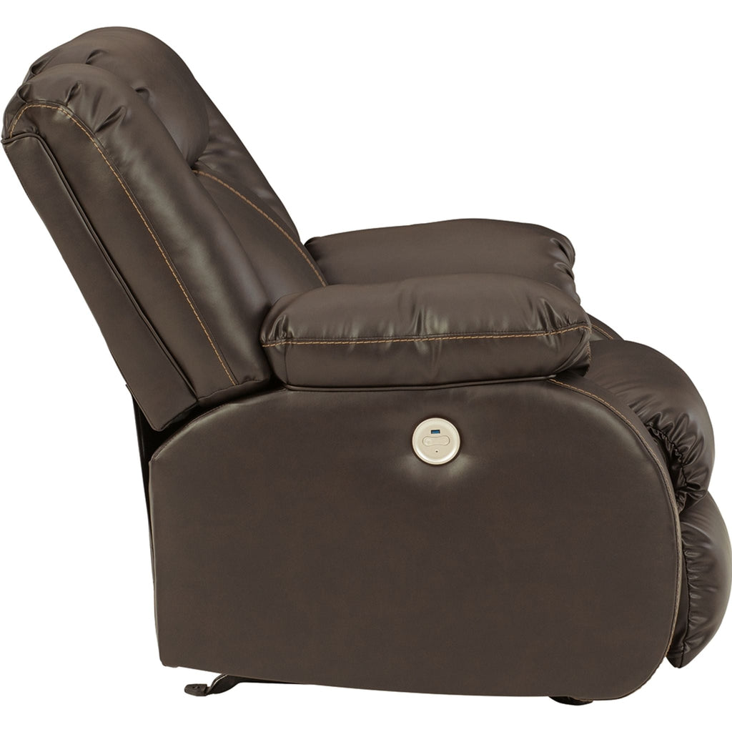 Fauteuil inclinable électrique à bascule Denoron - Chocolat