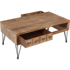 Table basse américaine vintage - Marron moyen