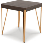 Lot de 3 tables Bandyn - Marron/Champagne