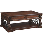 Table basse Alymere - Brun rustique