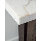 Table basse Burkhaus - Blanc/Marron foncé