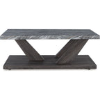 Lot de 3 tables Bensonale - Marron/Gris