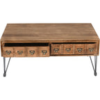 Table basse américaine vintage - Marron moyen