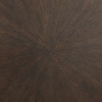 Table basse Brazburn - Finition marron foncé/doré