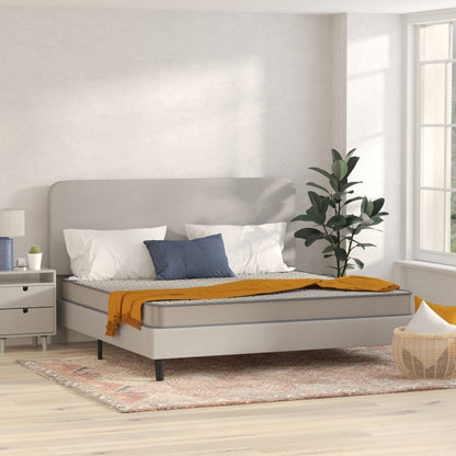 Matelas hybride à ressorts ensachés à revêtement semi-ferme