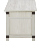 Table basse rectangulaire relevable Bayflynn - Blanchi à la chaux