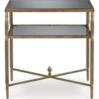Table d'appoint Cloverty - Finition or vieilli