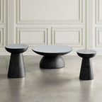 Table basse Circularity - Blanc et bronze