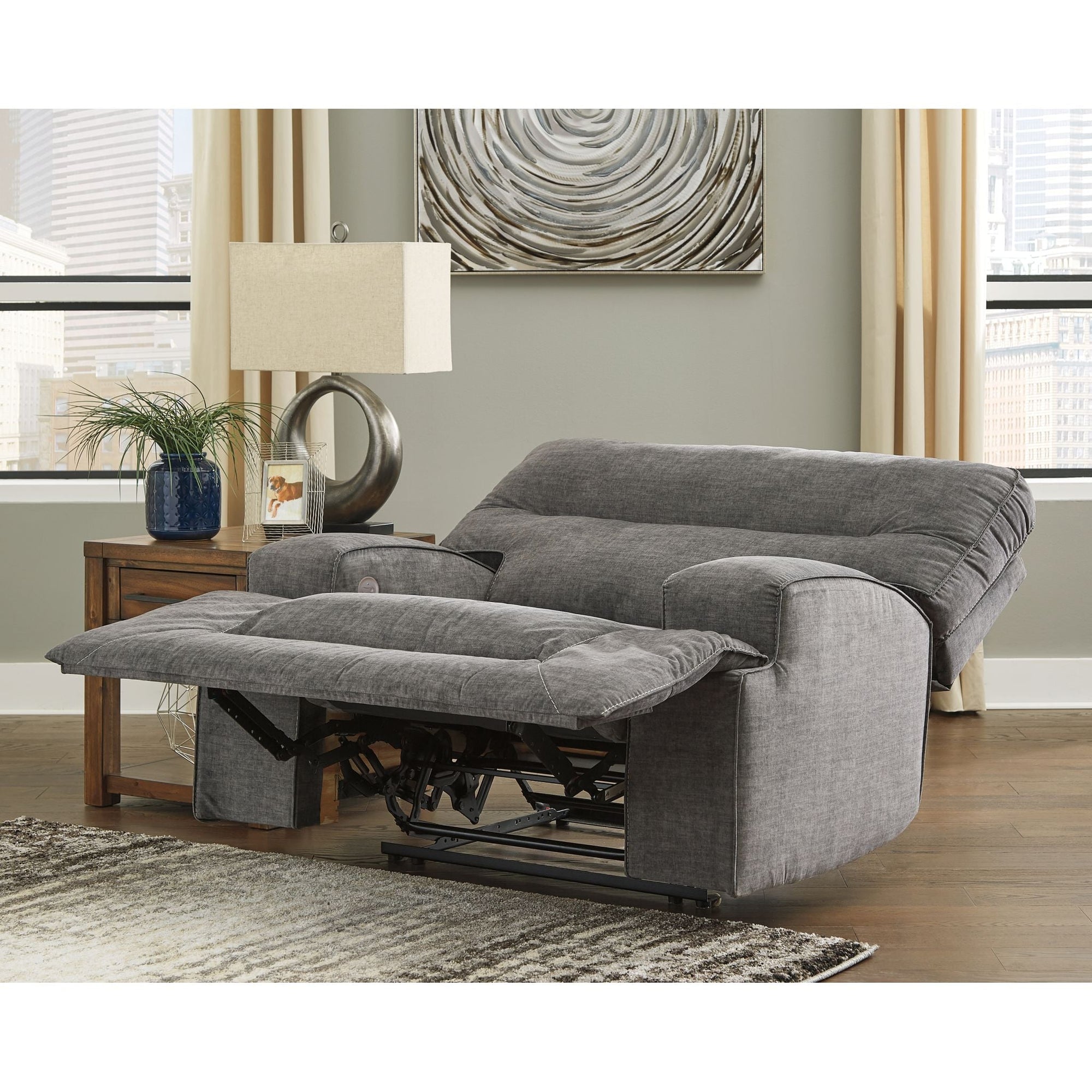 Fauteuil inclinable électrique Coombs à siège large - Anthracite