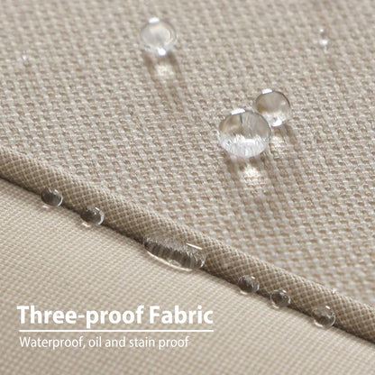 MAISON ARTS Chaises de salle à manger/ensemble de repas de patio en aluminium moulé avec table de salle à manger ronde et 6 chaises de patio en aluminium moulé