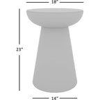 Table d'appoint Circularity - Blanc et bronze