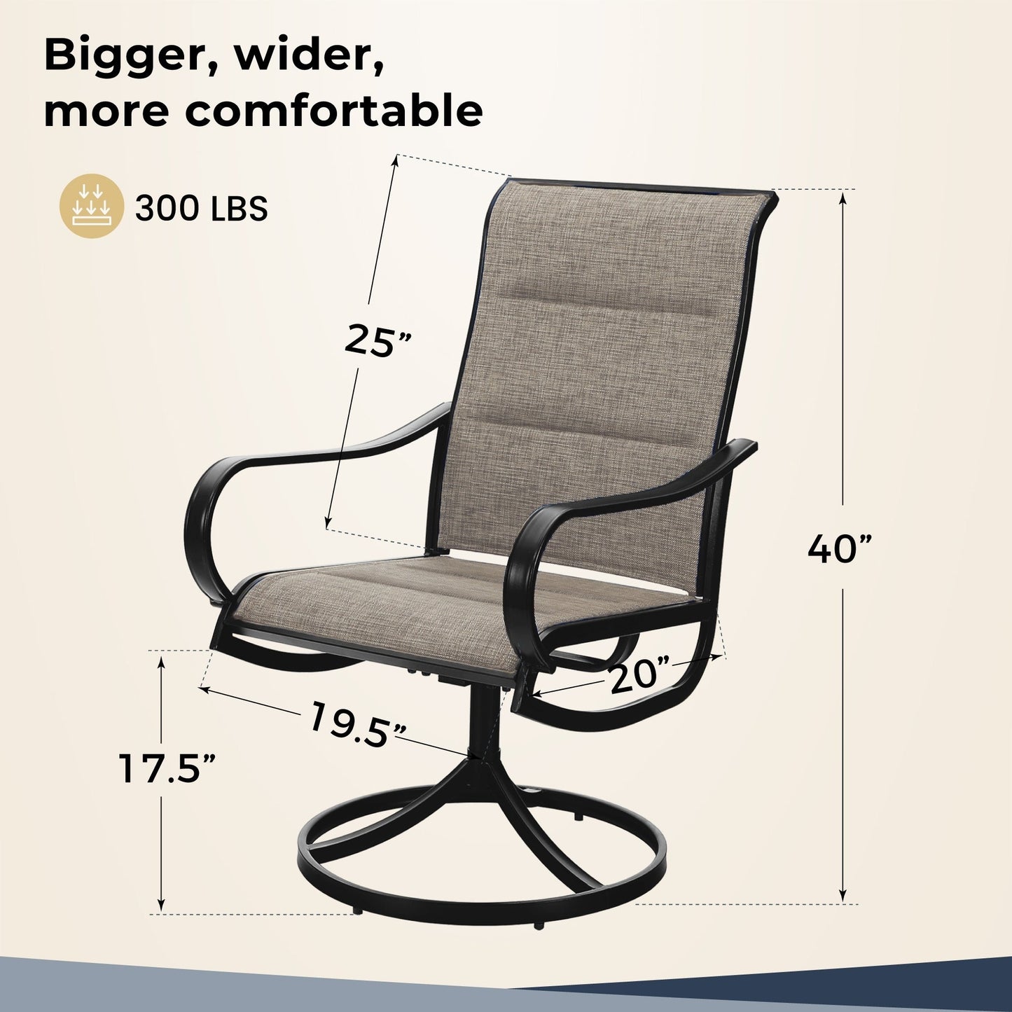 Ensemble de repas de jardin MAISON ARTS 8 pièces avec parasol de jardin de 13 pieds