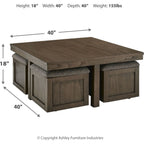 Table basse Boardernest - Marron