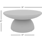 Table basse Circularity - Blanc et bronze