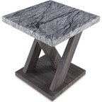 Lot de 3 tables Bensonale - Marron/Gris