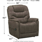 Fauteuil inclinable électrique Ballister - Espresso