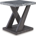 Lot de 3 tables Bensonale - Marron/Gris