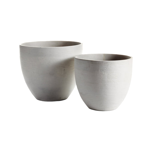 Vases coniques Malibu en Fibrestone, lot de 2