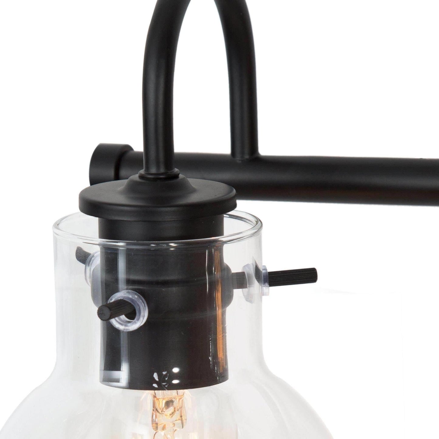 Applique murale moderne dorée à 3 lumières pour salle de bain, avec globe en verre.