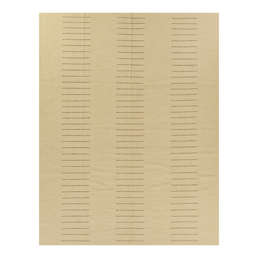 Tapis tissé à la main Pure Salt x Momeni Corfu, couleur ivoire