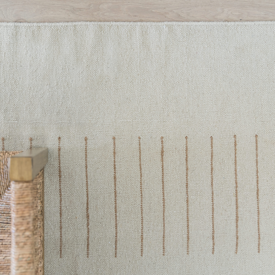 Pure Salt x Momeni Corfu Handwoven Rug Beige