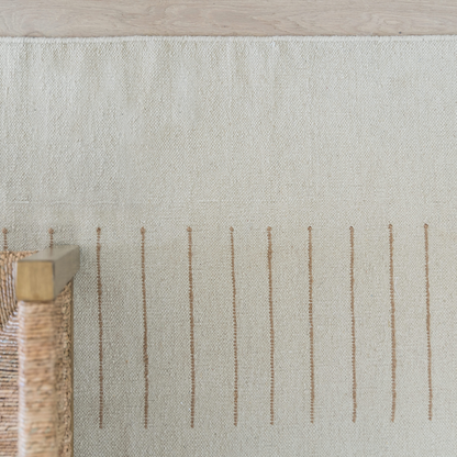 Pure Salt x Momeni Corfu Handwoven Rug Beige