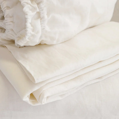 Linen Sheet Set by Pom Pom at Home, Cream