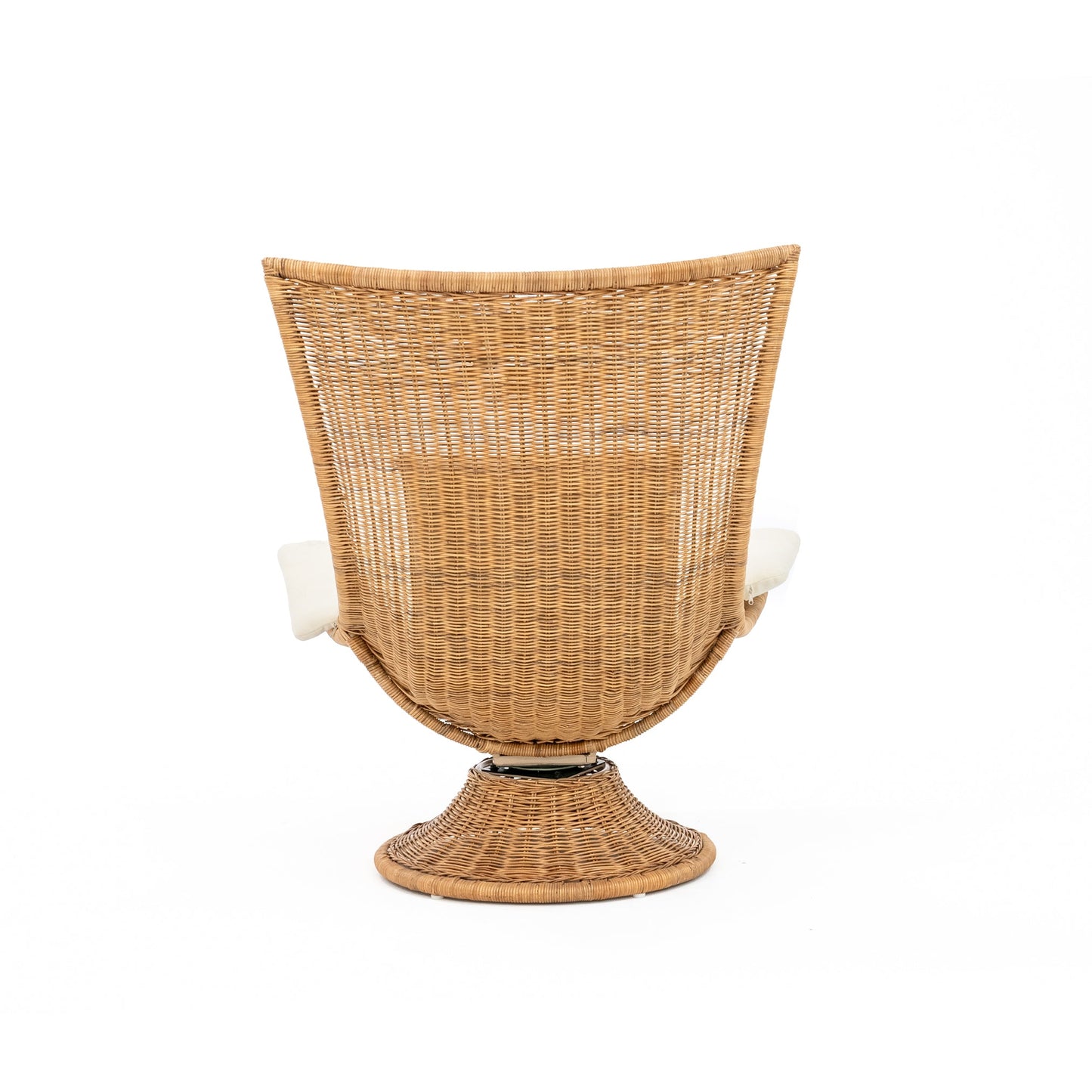 Fauteuil pivotant Mar en osier