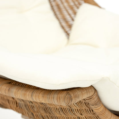 Fauteuil pivotant Mar en osier