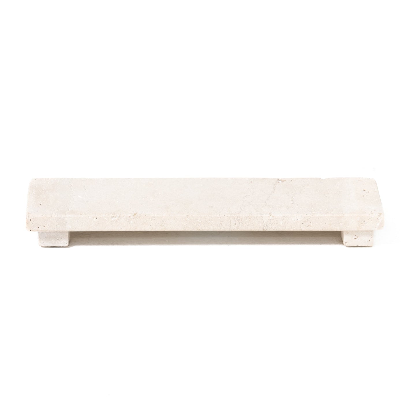 Paxton Travertine Footed Serving Board