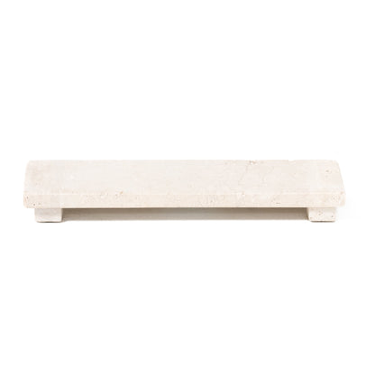 Paxton Travertine Footed Serving Board