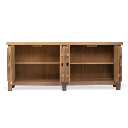 Armoire à quatre portes à pignon