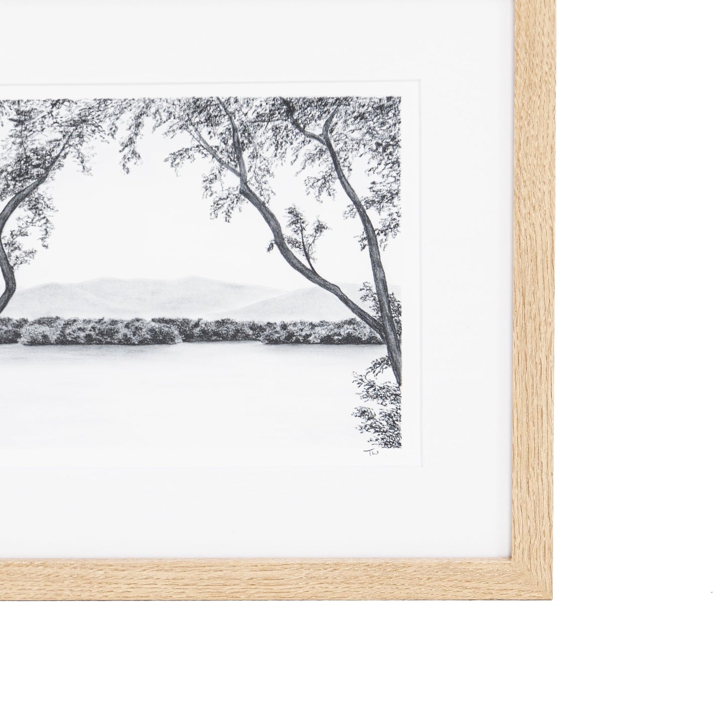 Amist II de Tenaya Wickstrand, 13 x 15, cadre en chêne blanc