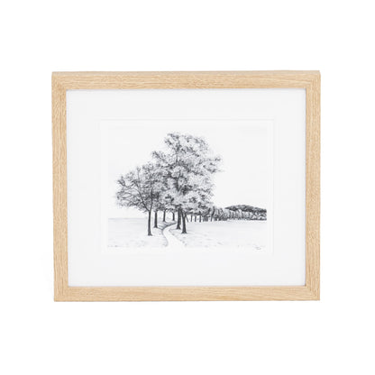 Amist III de Tenaya Wickstrand, 13 x 15, cadre en chêne blanc