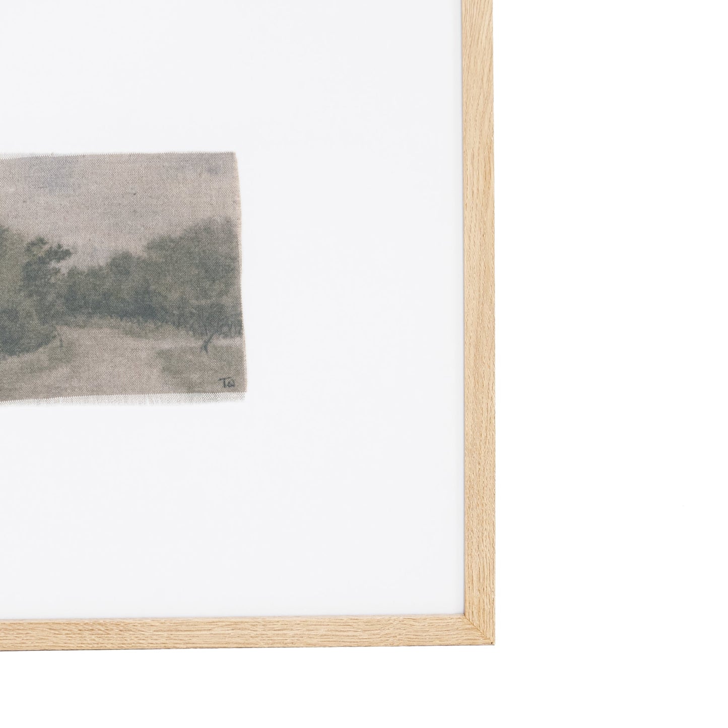 Wayback V de Tenaya Wickstrand, 56 x 51 cm, cadre en chêne blanc.