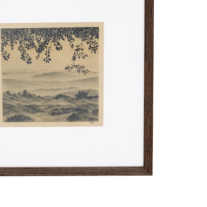 Through The Trees IV de Tenaya Wickstrand, 19 x 19, cadre Espresso