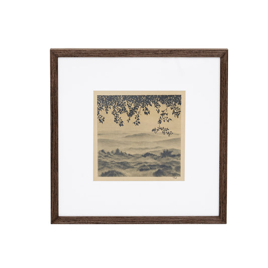 Through The Trees IV de Tenaya Wickstrand, 19 x 19, cadre Espresso