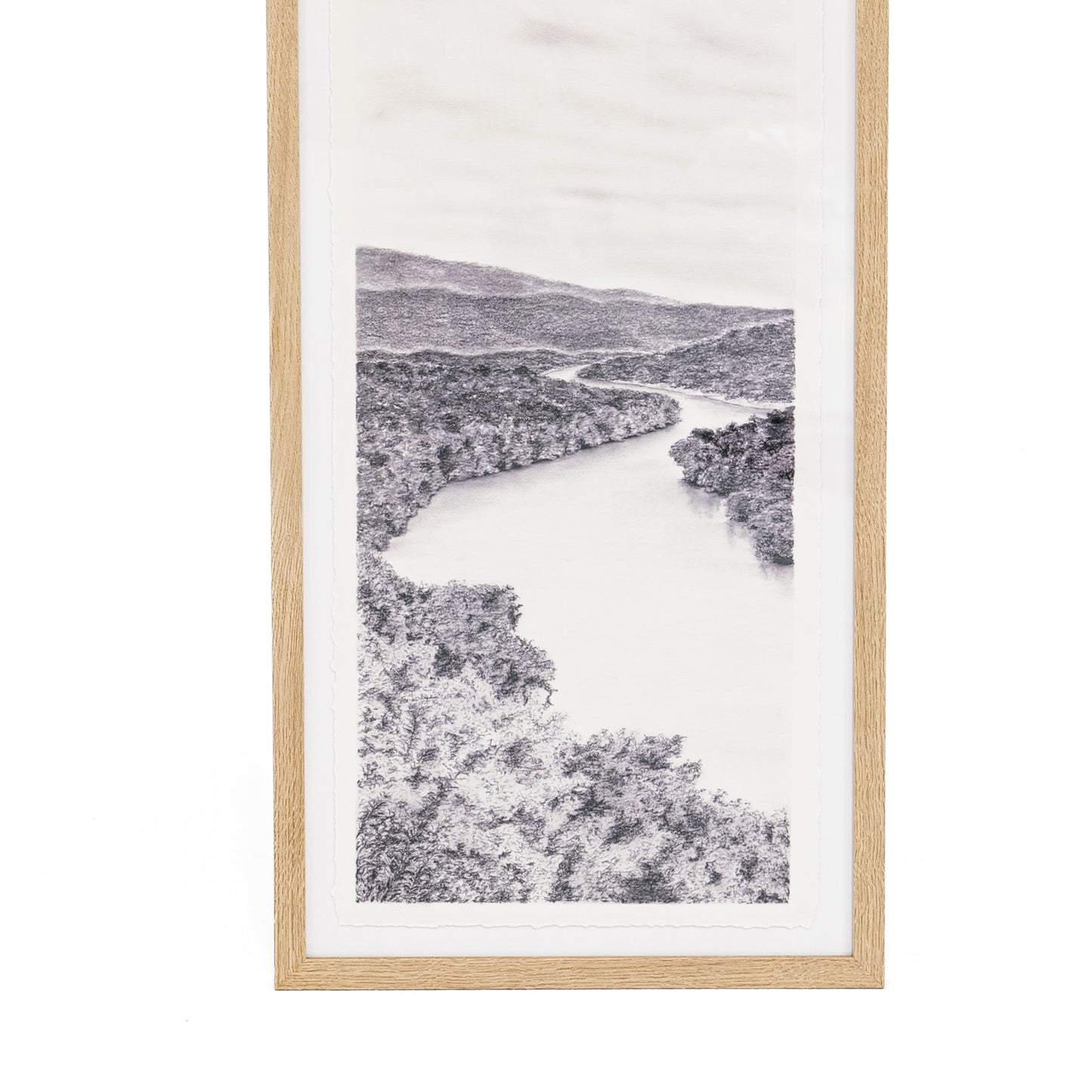 Reverie I de Tenaya Wickstrand, 15,5 x 31, cadre en chêne blanc.