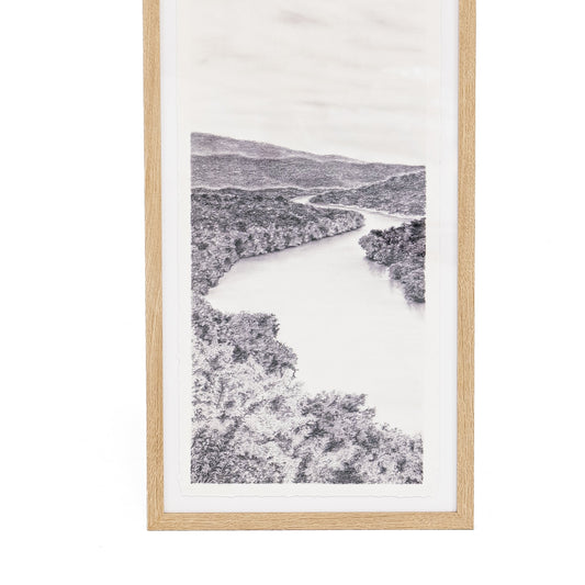 Reverie I de Tenaya Wickstrand, 15,5 x 31, cadre en chêne blanc.