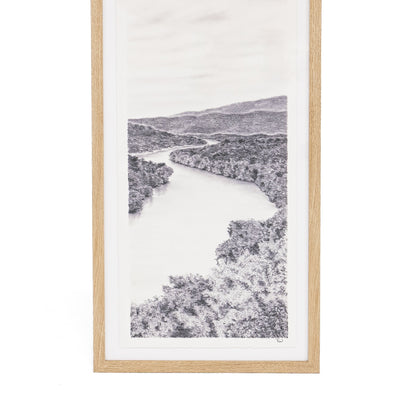 Reverie II de Tenaya Wickstrand, 15,5 x 31, cadre en chêne blanc.