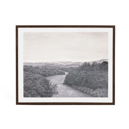 Cloaked de Tenaya Wickstrand, 35 x 26, cadre espresso