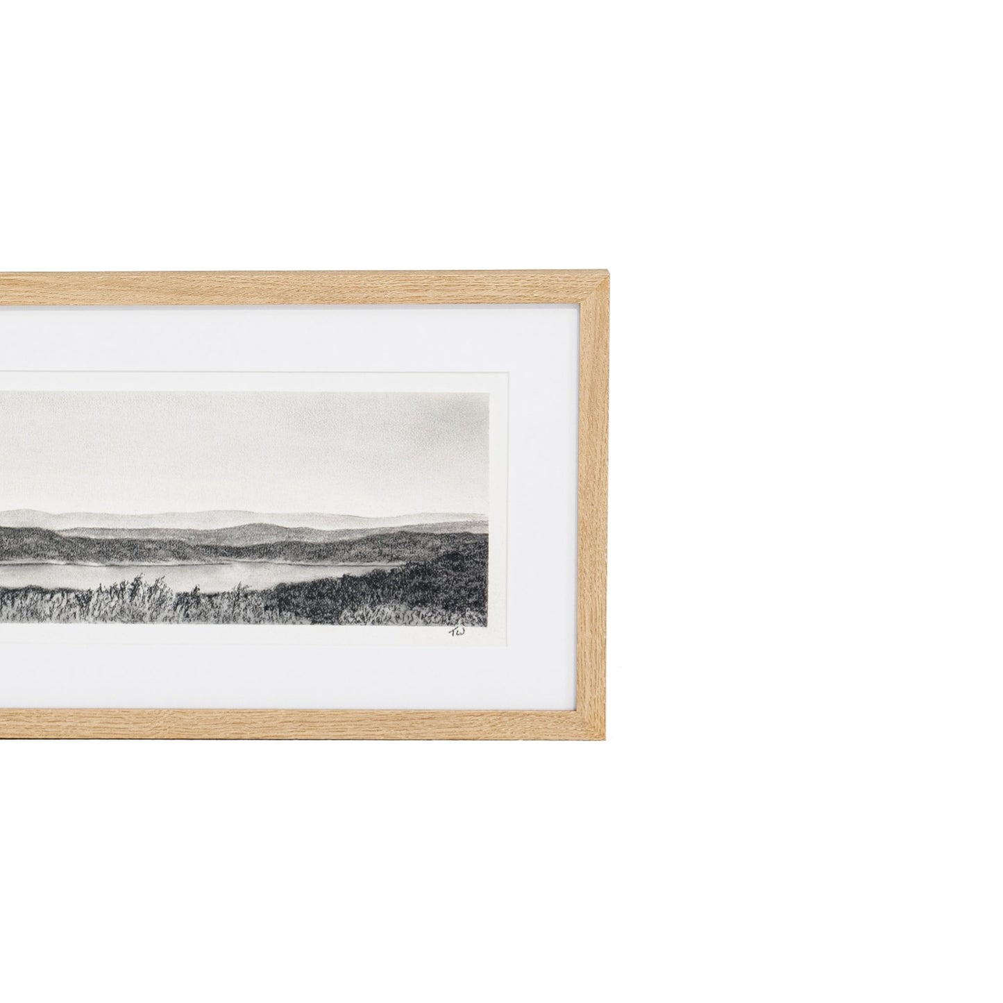 Solace de Tenaya Wickstrand, 28 x 8, cadre en chêne blanc