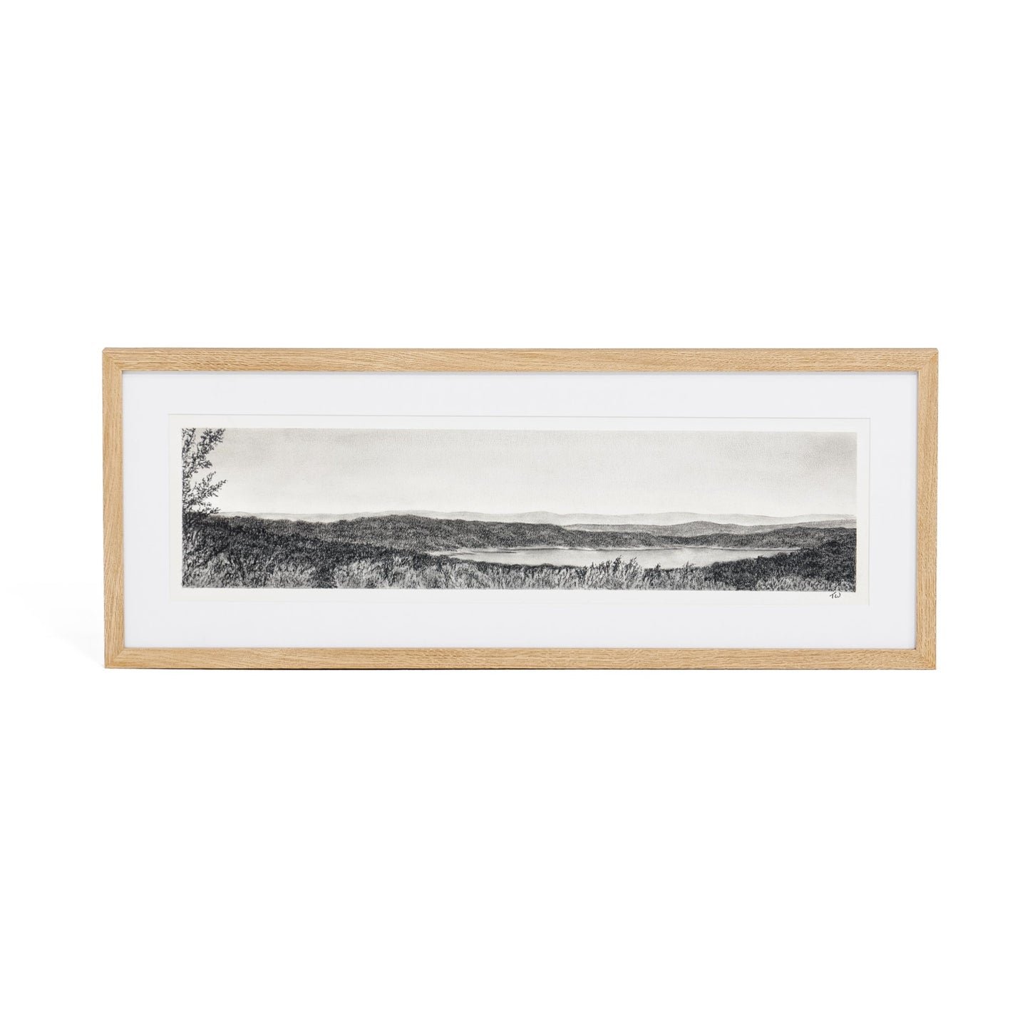 Solace de Tenaya Wickstrand, 28 x 8, cadre en chêne blanc